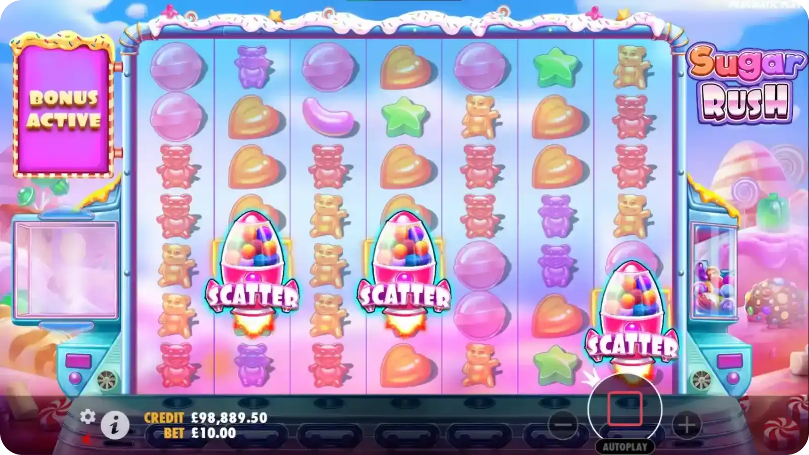 Sugar Rush Free Spins Feature