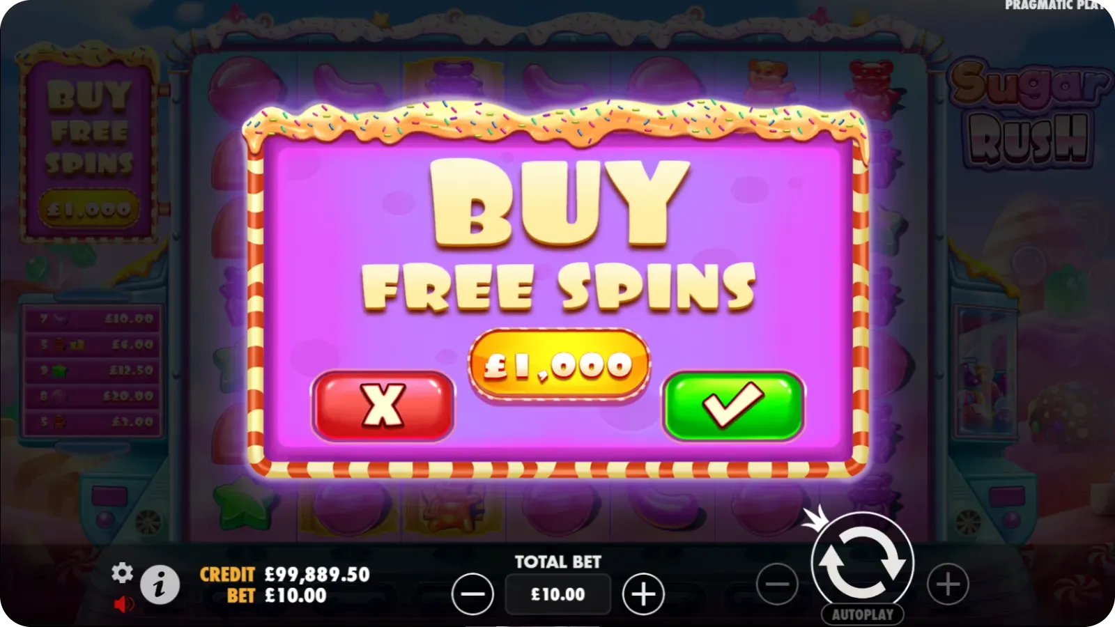 Sugar Rush Buy Bonus Round