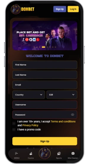 Register at a licensed casino and deposit funds